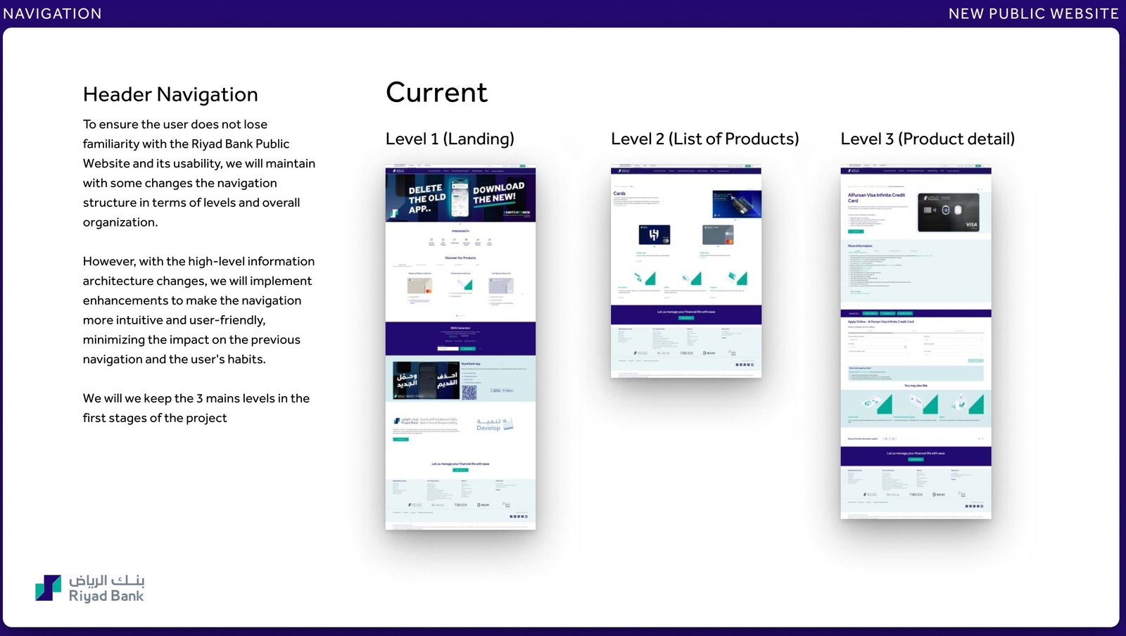 First approach to the new look on desktop